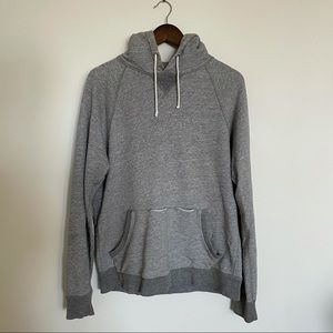 J. Crew Gray Hoodie Sweatshirt Vintage Fleece M